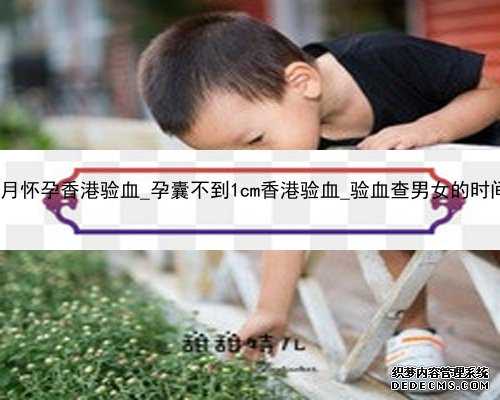 流产5个月怀孕香港验血_孕囊不到1cm香港验血_验血查男女的时间是多久